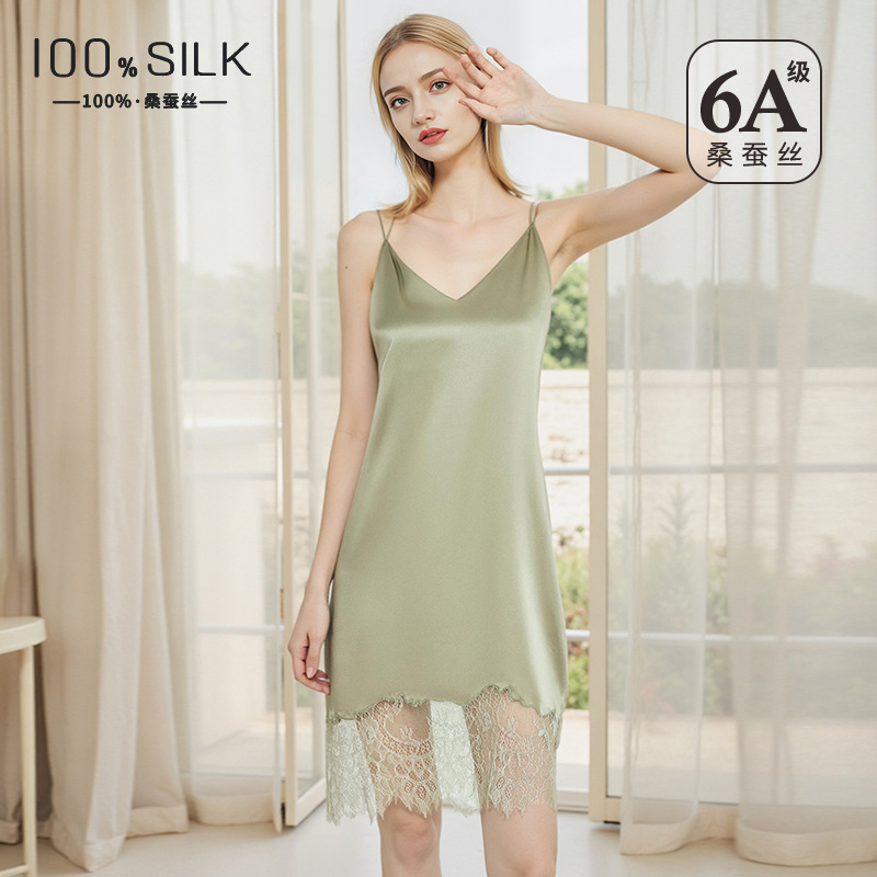 Lace Dress - Vestido de seda de amoreira de