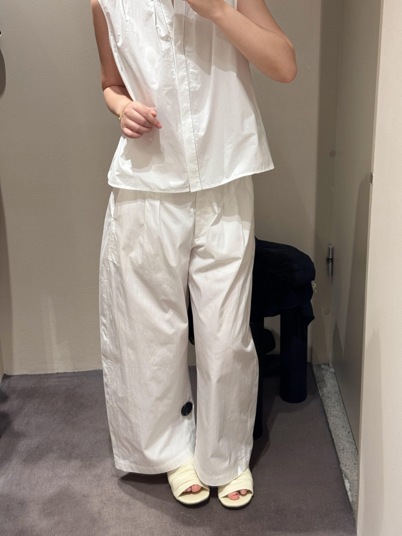Calças Femininas Casuais de Pe - Tailored Trouser Wide avaliação e preço