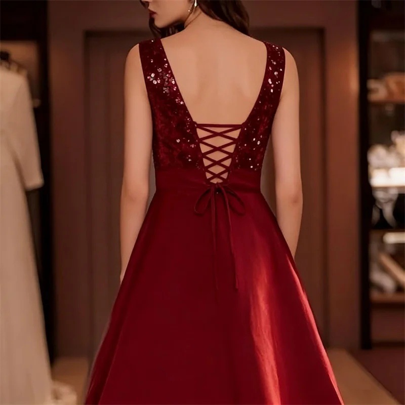 Vestido Midi de Cetim Bordado  - Midi Dress avaliação e preço