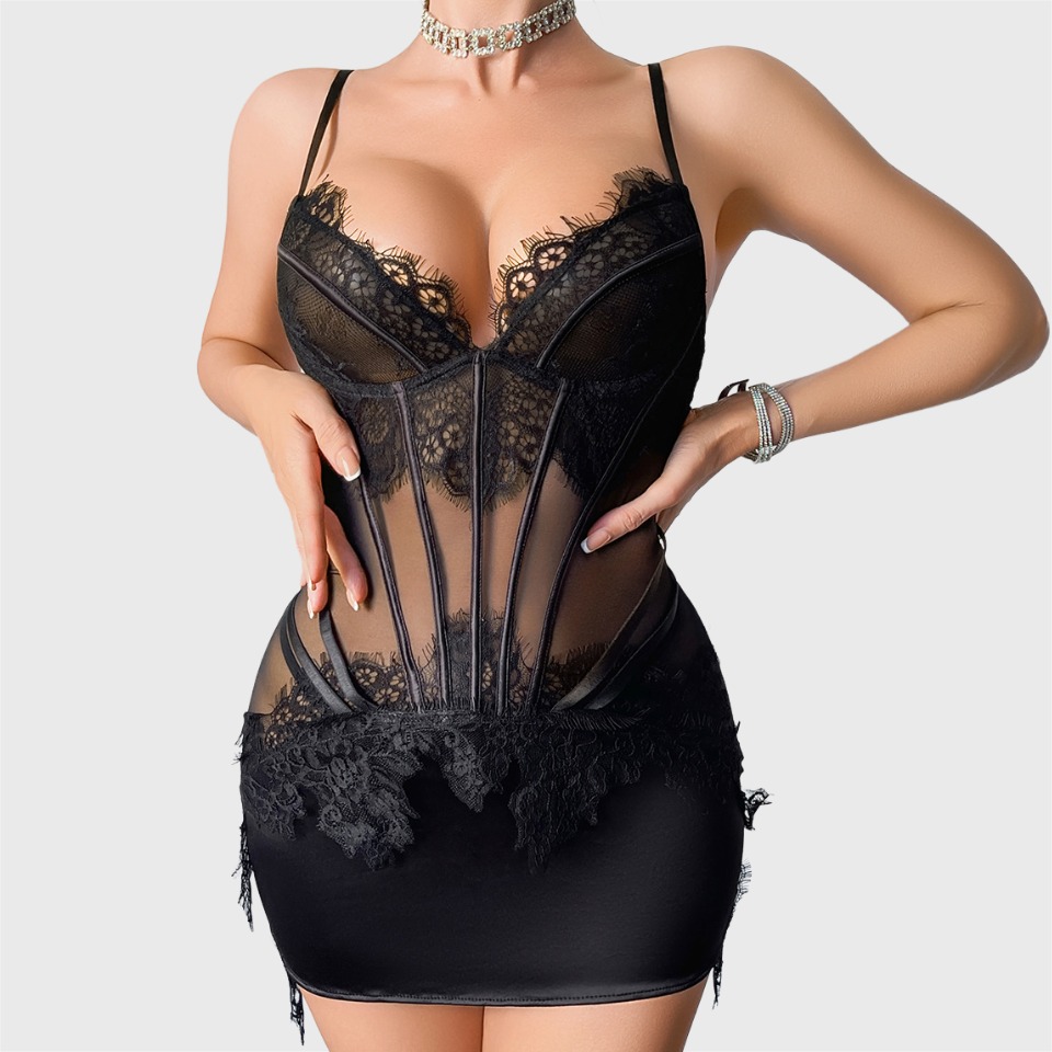 Conjunto de Lingerie Ellolace  - Lace Dress avaliação e preço