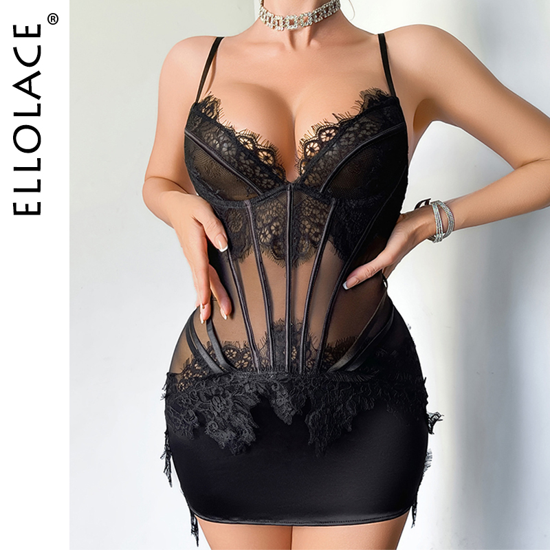 Conjunto de Lingerie Ellolace  - Lace Dress avaliação e preço